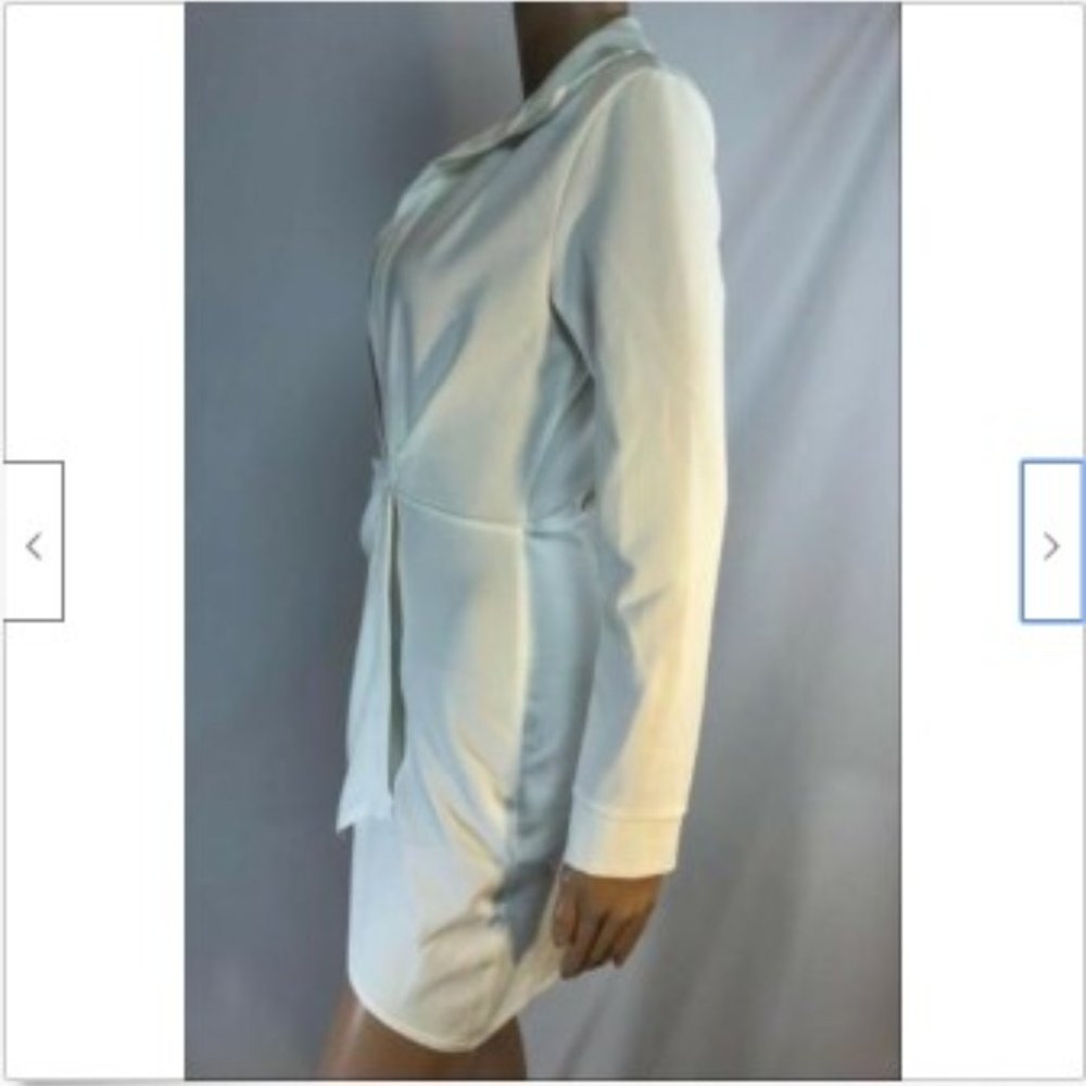 Asos Womens Shirt Dress Long-Sleeve Above Knee 4 - Picture 14 of 16